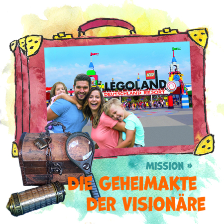 Produktbild mit Koffer mit Foto von Legoland Deutschland darauf